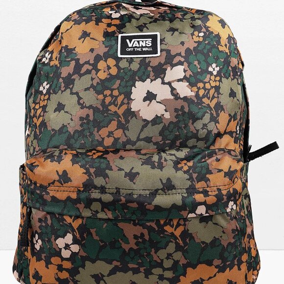 Vans Women's Old Skool H20 Backpack in Loden Green Floral/NWT - Picture 1 of 10